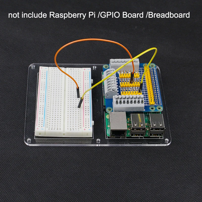 Raspberry Pi Akril Osnovna Odbor Primeru + Solderless Breadboard + Skakalec Žice Kabel združljiv Raspberry Pi 3Model B/2B