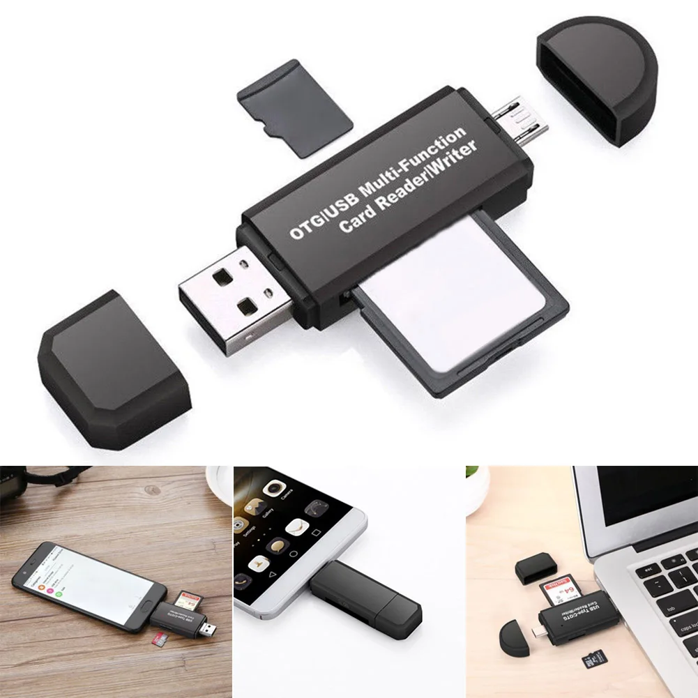 SD Kartic Micro USB OTG USB 2.0 Multi-funkcija 3 V 1 Adapter Za Prenosni Telefon Android ND998