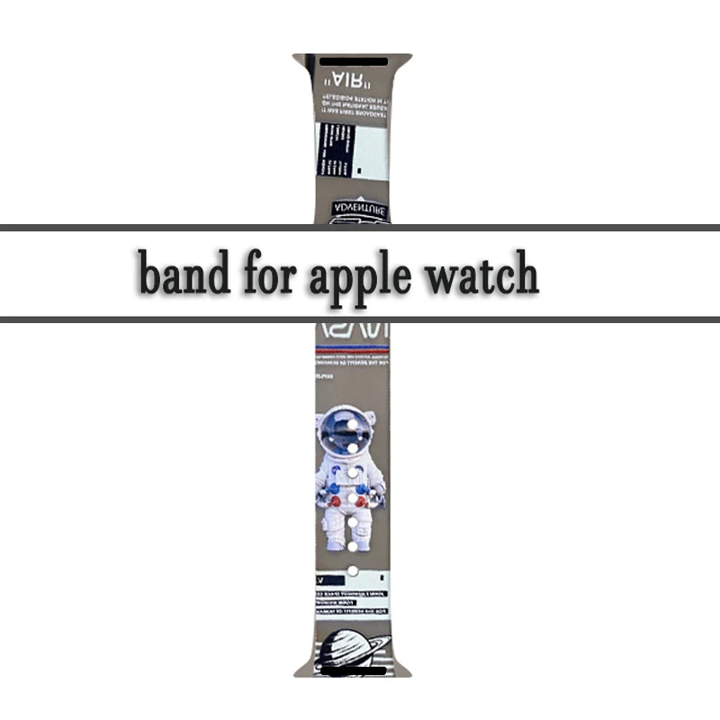 Mehke Silikonske Šport Watchband Za Apple Watch 5/4/3/2/1 38 mm 42mm Natisnjeni vzorec Gume Trak Za iwatch Serije 4 5 44 mm 40 mm