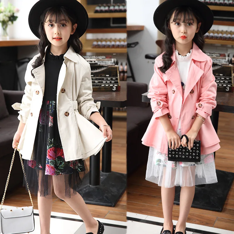 Anlencool otroška oblačila 2020 novo pomlad in jesen dekle je korejska različica plašč otrok vrh otrok windbreake jakna