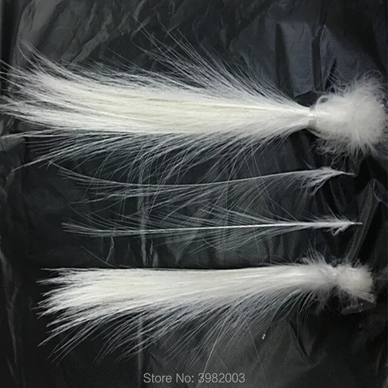 Debelo visoke kakovosti 100 kozarcev redkih čisto bela egret pero svile 10-25 cm/4-12 palčni zbranih dekorativni dodatki