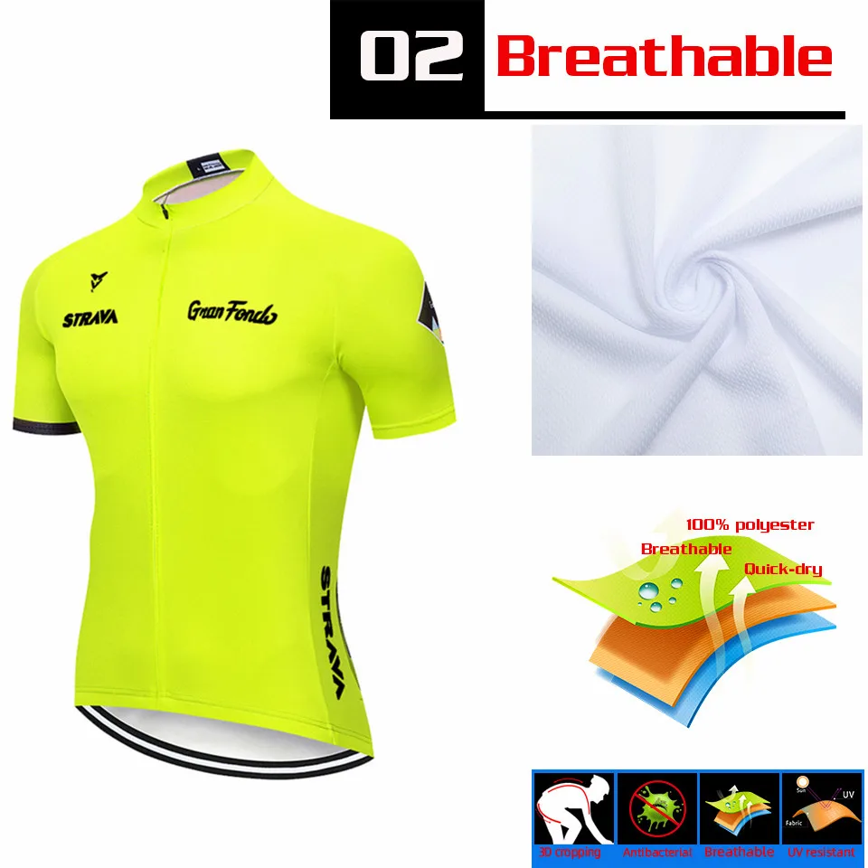 Novo STRAVA 2020 Pro Team kolesarski dres moške kolesarske hlače MTB Ropa Ciclismo poletje kolesarjenje Šport Maillot nosijo Oblačila