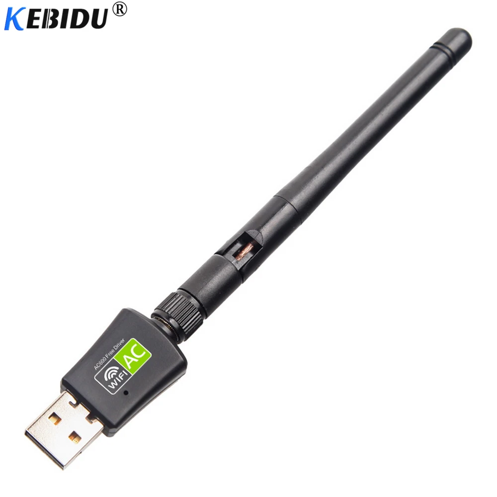 Kebidu 600Mbps USB brezžični wifi Adapter, 2.4 GHz, 5GHz z WiFi Antena, Dual Band Prost Gonilnik Omrežne Kartice Sprejemnik PC Računalnik