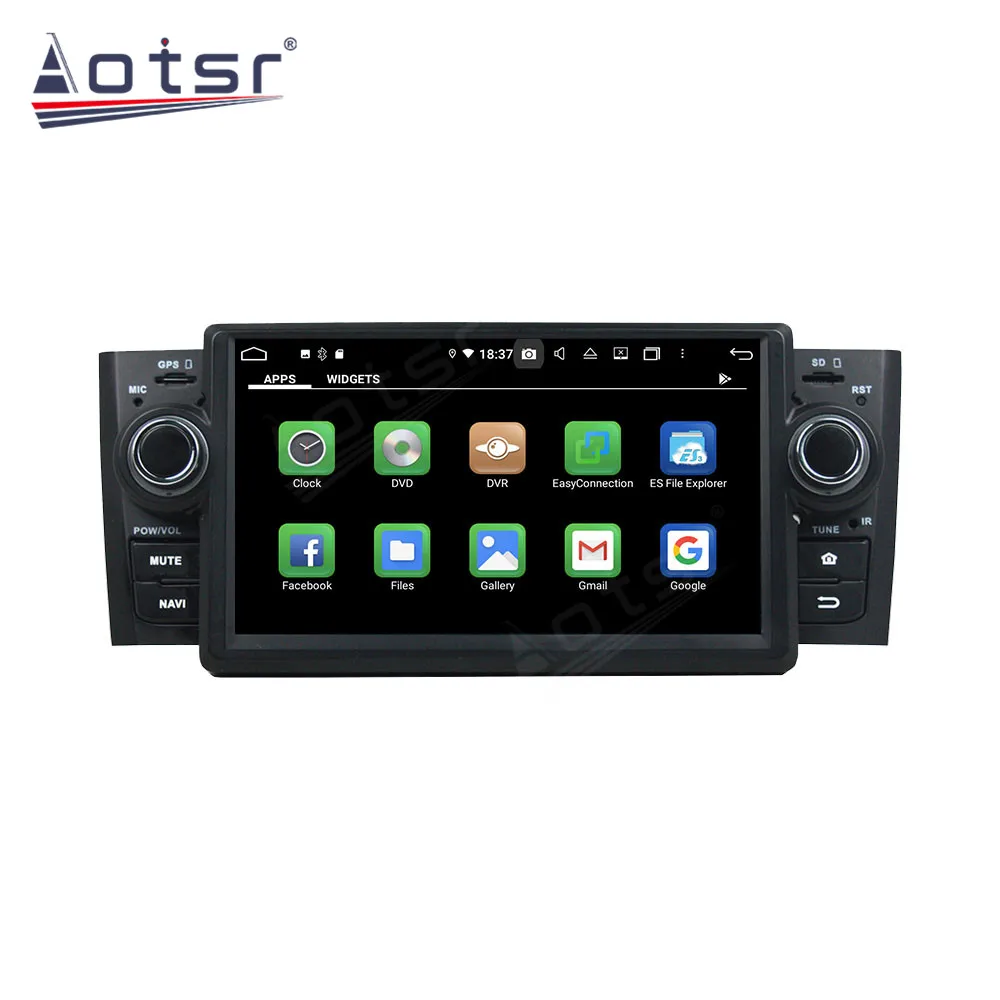 AOTSR Avto Radio Samodejno Android 10 Za Fiat Grande Punto Linea 2007 - 2012 GPS Navigacija Multimedia Player Carplay PX6 AutoRadio