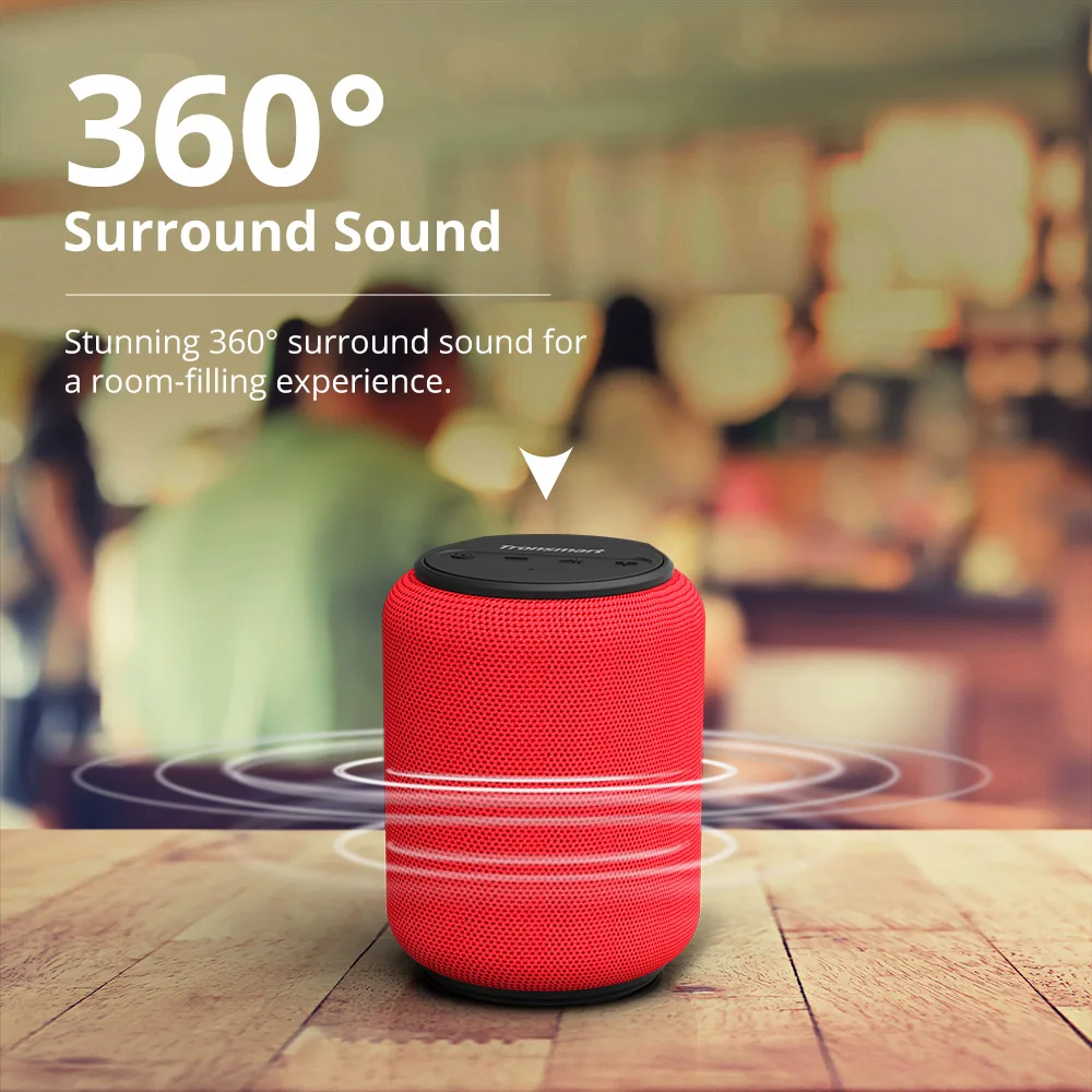 Tronsmart T6 Mini Bluetooth Zvočnik TWS Zvočniki IPX6 Brezžični Prenosni Zvočnik s 360 Stopnja Surround Zvok, Glas Pomočnika