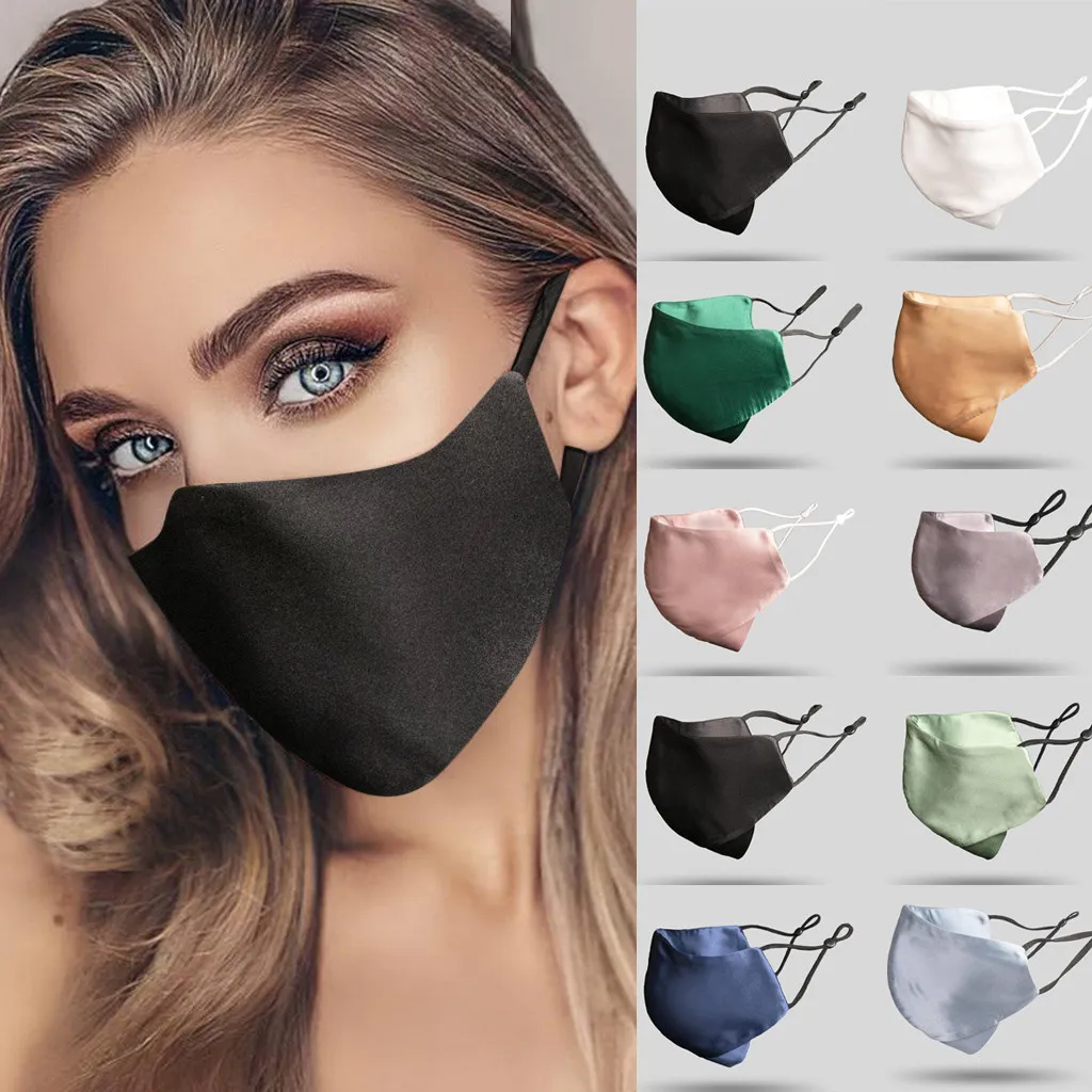 3Pcs Multicolor Visoko Kakovosti Poliester Udobno Masko za Zaščito Mascarilla Stroj Držalo za Obraz Maska za Dihanje In Večkratno uporabo