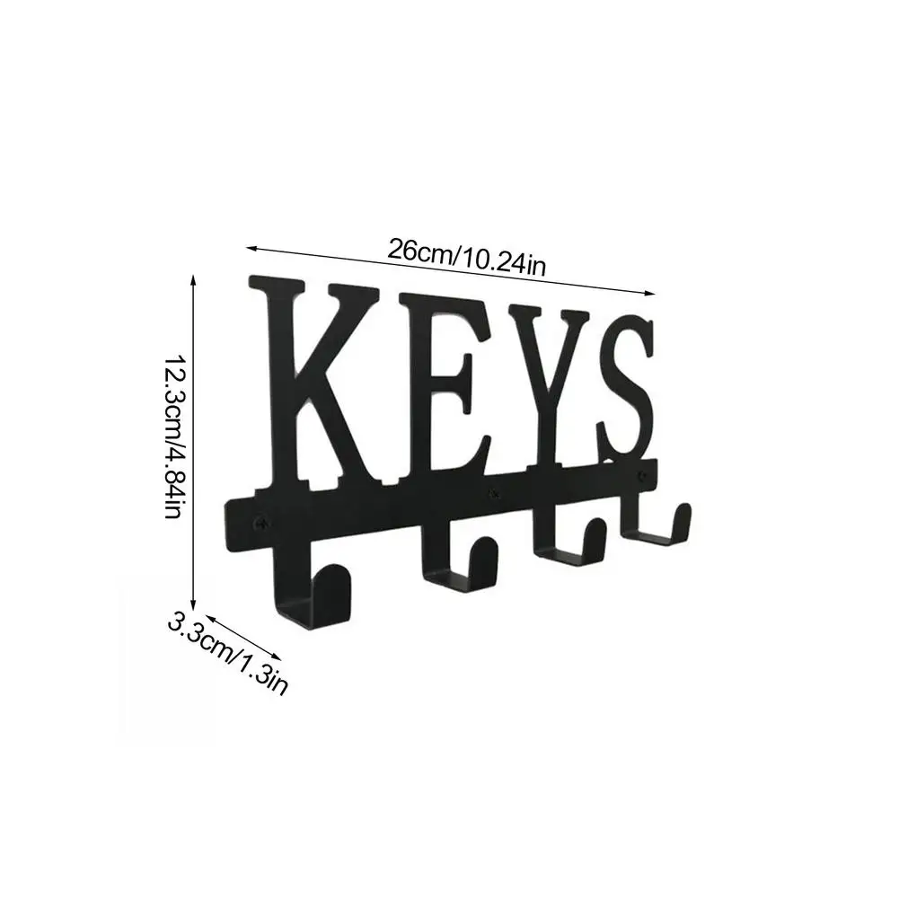 Retro Wall-mounted Keychain Stena slovenščina Ključ, Položeni Moda Trajen Kovinski Oblačila Kavljem Obešalnik Za Obešanje Oblačil Keychains