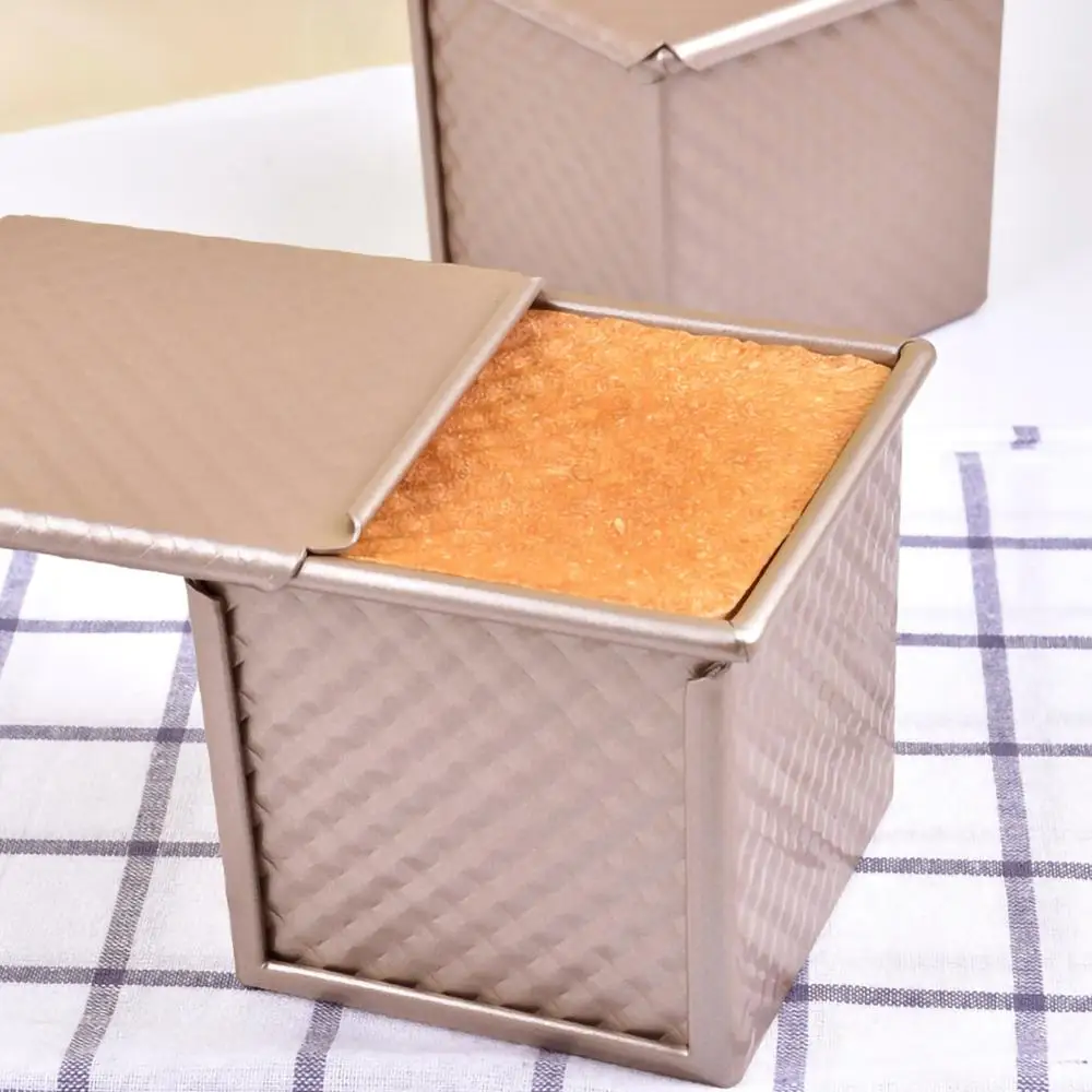 Štruca Ponev S pokrovom Peko Kruha, Plesni Torto Toast Non-Stick Toast Škatli s Pokrovom Zlato Aluminizirane Jeklene Kruh Plesni Plesni Kruh