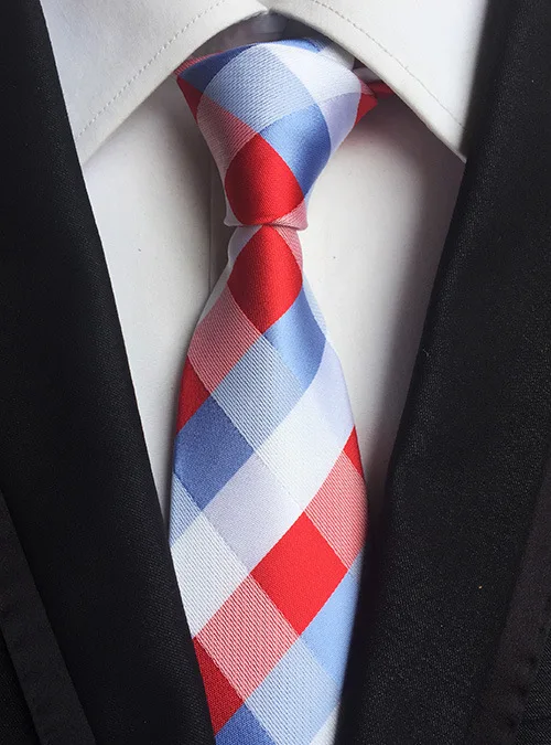 Visoka Kakovost Geometrijske Mornarsko Modra Oranžna Svile Mens Kravato Moda Žakarske Tkanine Vezi Za Moške Gravata Corbatas Poroko Neckties