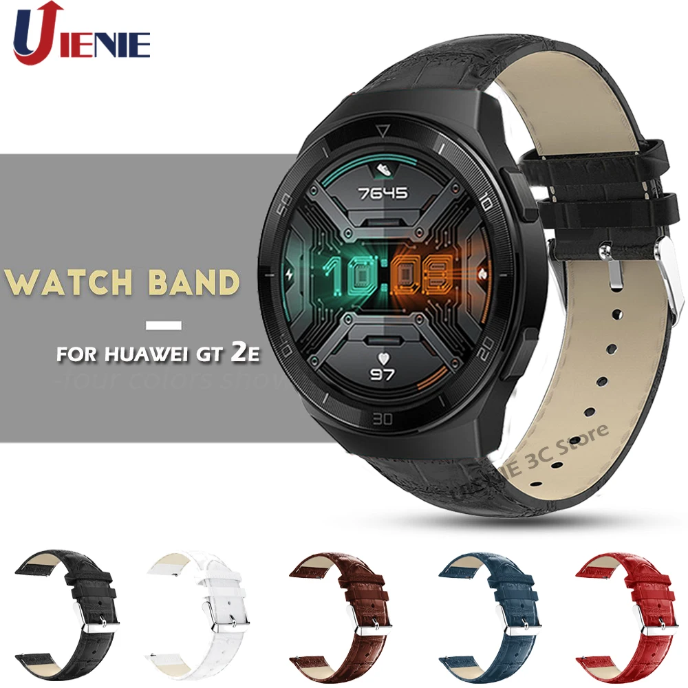 22 mm Usnje Watchband Trak za Huawei Watch Gt 2e/GT 2 Gt2 46mm Band Pametna Zapestnica Band Zamenjava Manšeta Correa