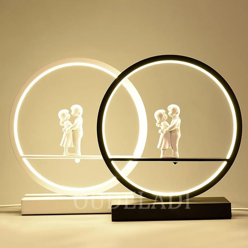 AC 110-240V Sodobni LED kreativna zasnova namizne svetilke Otroci spalnica študija dnevna soba risanka zatemniti postelji namizna svetilka