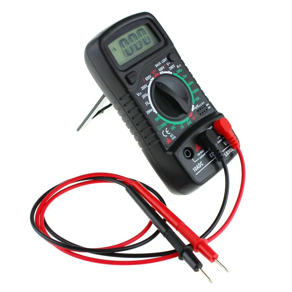 LCD Digitalni Multimeter Voltmeter Ampermeter AC DC OHM Volt Tester Test Tekočih Odpornost Tester Z Merjenjem Temperature