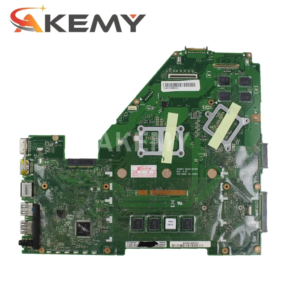 Akmey X550CC Za ASUS X550CA R510C Y581C X550C X550CL prenosni računalnik z matično ploščo 1007U CPU 4G RAM preizkušen dela original mainboard