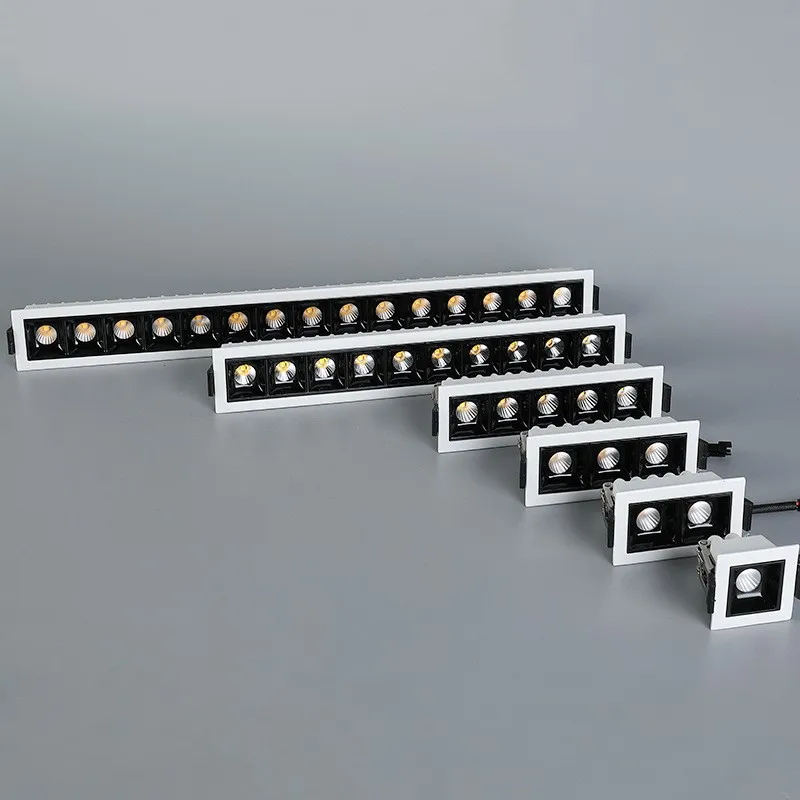 Kvadratni Vgradni Zatemniti LED Svetilke 2W4W6W10W20W30W COB LED Stropna Svetilka AC110V~220V LED Wall Mesto Luči Razsvetljave v Zaprtih prostorih