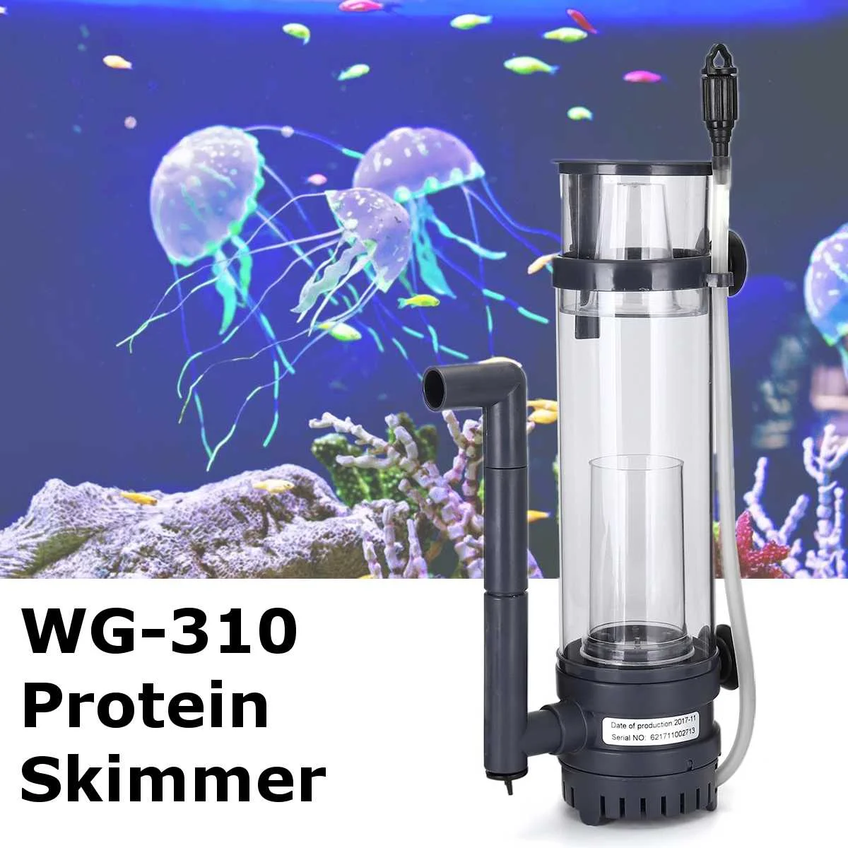 220-240V 8W Akril Akvarij Notranje Majhne Beljakovine, Skimmer, Za Morsko-Nano Fish Tank WG-310 Pretok 100-150L/H Snemljiv