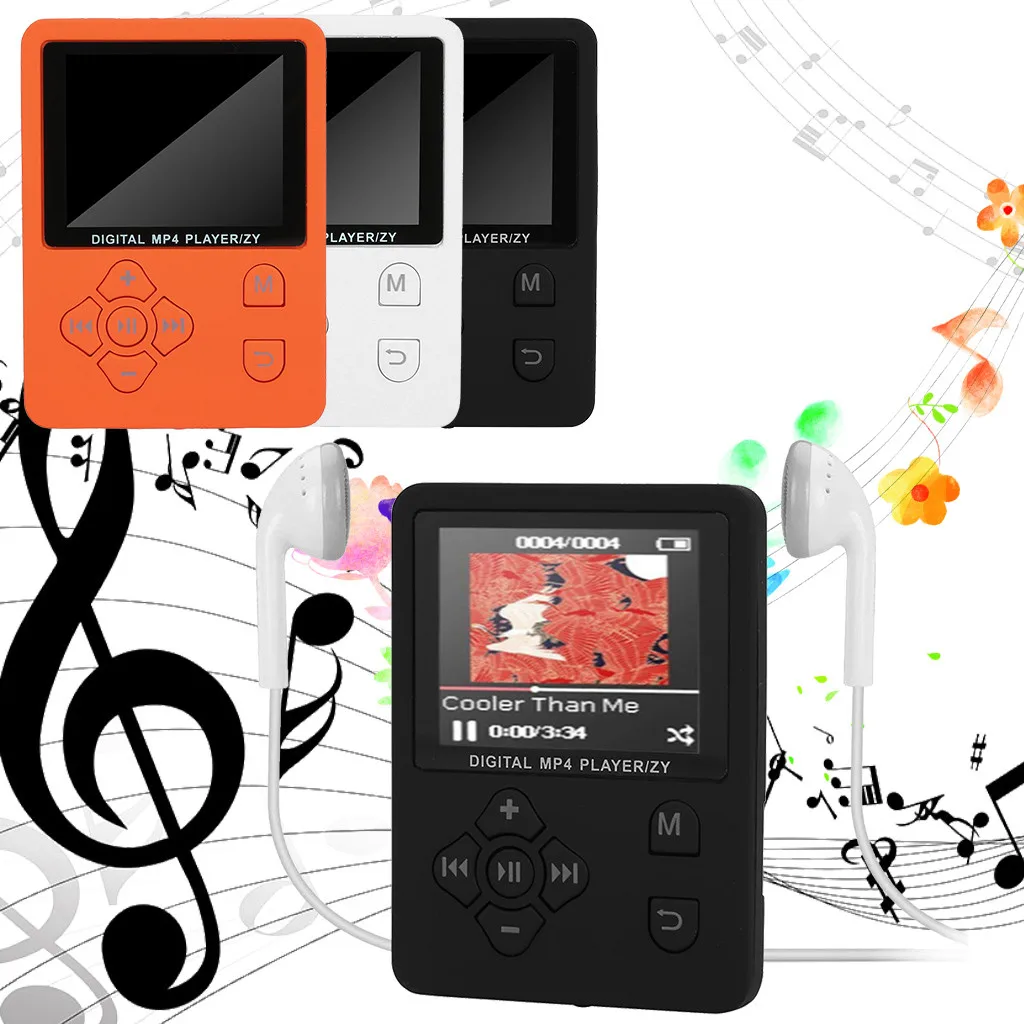 HIPERDEAL 2019 Prenosni MP3 MP4 Predvajalnik Glasbe 1.8-palčni Barvni Zaslon, FM Radio, Diktafon, Video Film Jn5