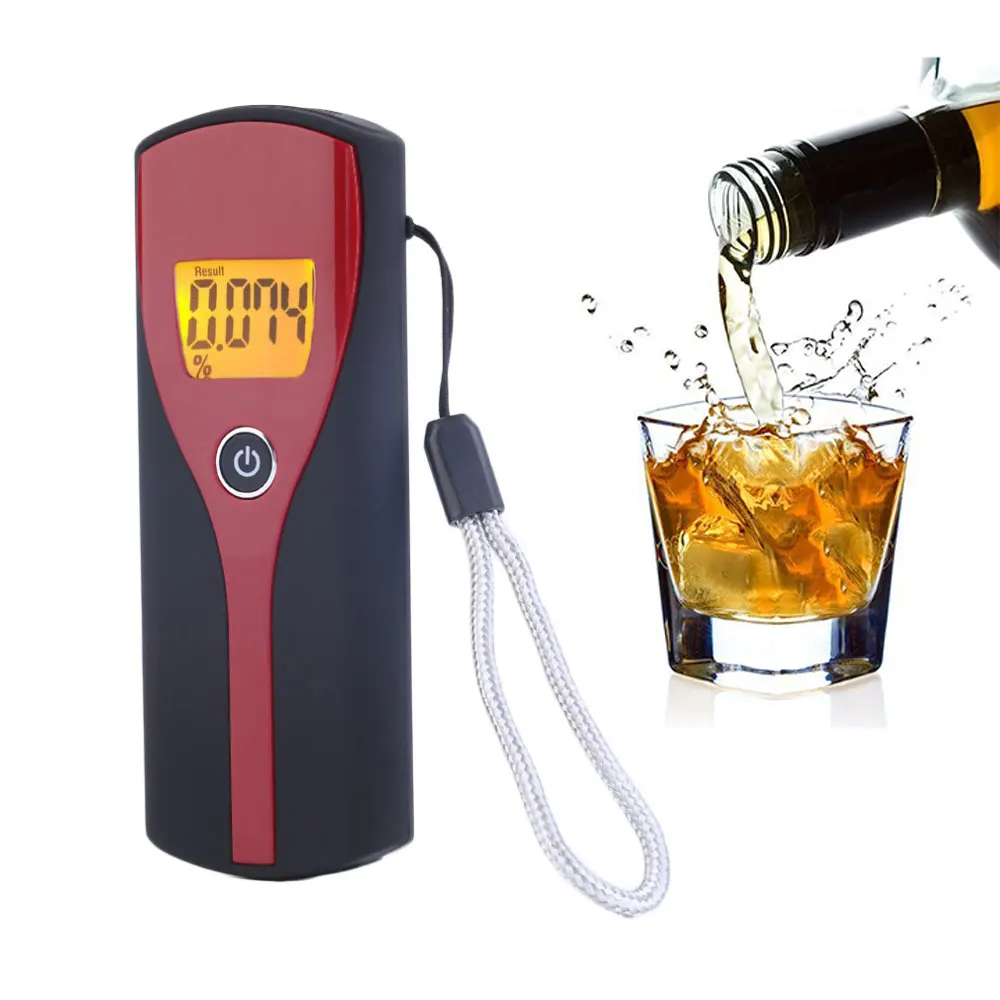Strokovno Alcotester Digitalni Dih Alkohola Detektor Breathalyzer Prenosni Alkohol Tester Brezplačna dostava Dropshipping
