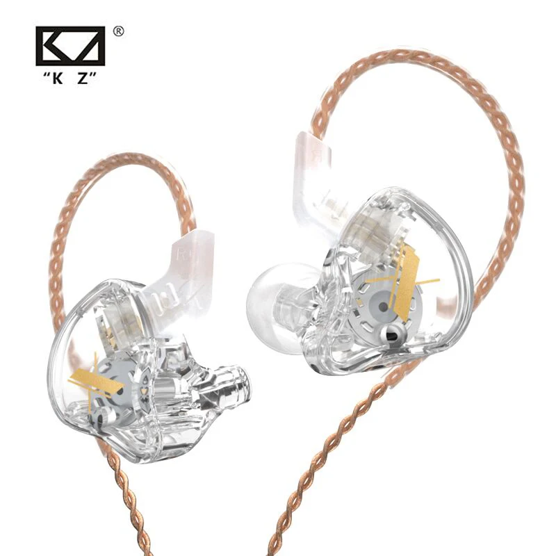 KZ EDX 1DD Dinamične Slušalke HIFI Bas Čepkov V Uho Zaslon Slušalke Šport šumov Kristalno Slušalke KZ ZST X ED9 ED12