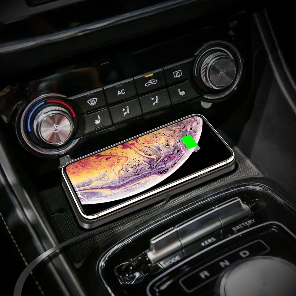 Qi avto polnilec brezžični polnilnik avto brezžično polnjenje tipke za samsung 10W hitro qi telefon polnilnik za iPhone X 8plus S7S9S6NOTE8