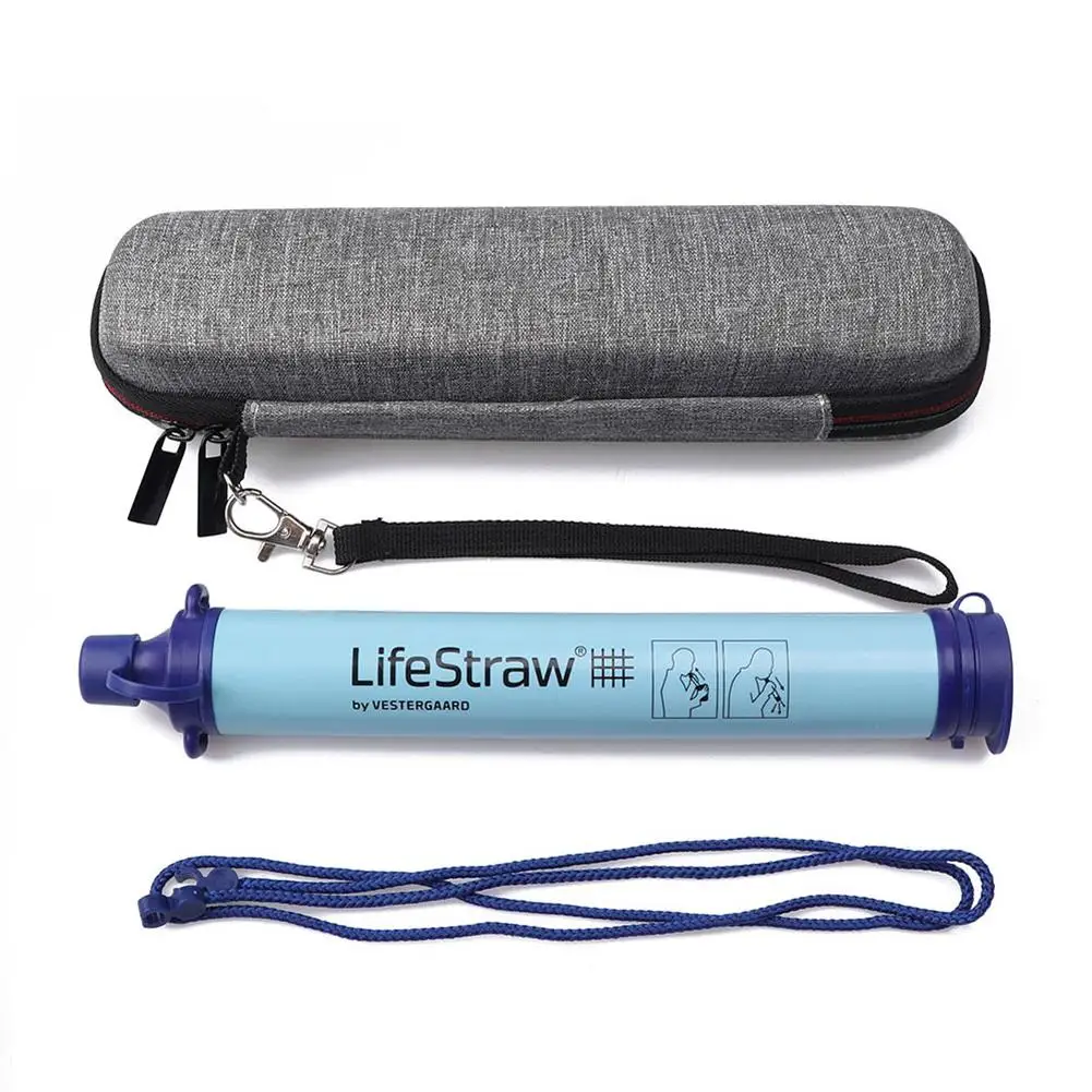 Za LifeStraw Vodo, Čistilec za Shranjevanje Primeru Shockproof EVA Prenosni Zunanji Potovalna Torba Slame grelnik vode Bag (NE Čistilec)