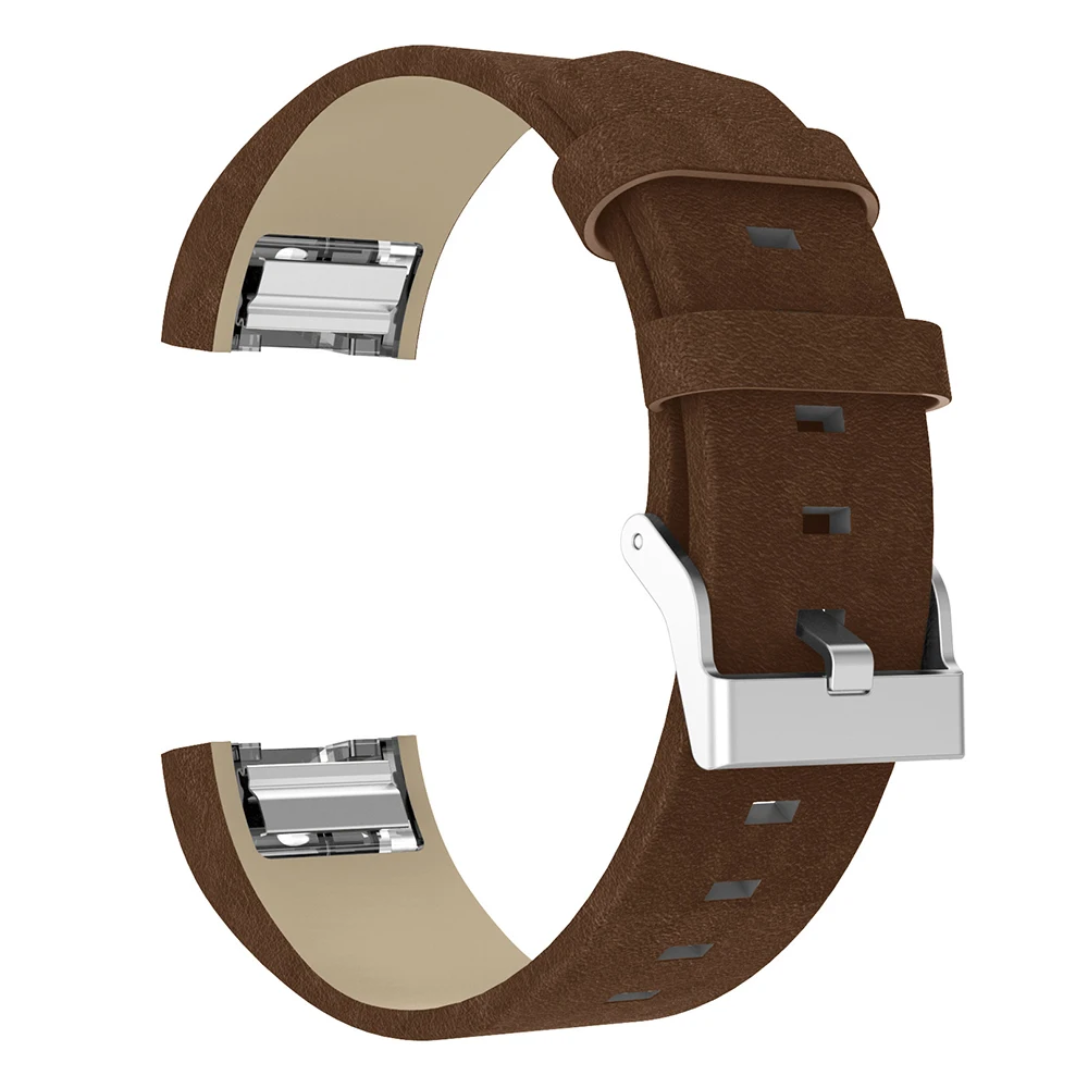 Zamenjava Za Fitbit Polnjenje 2 Razreda Usnja, usnjenih Trakov Band Smart Fitnes Watch Band iz Nerjavečega Okvir za Fitbit Polnjenje 2
