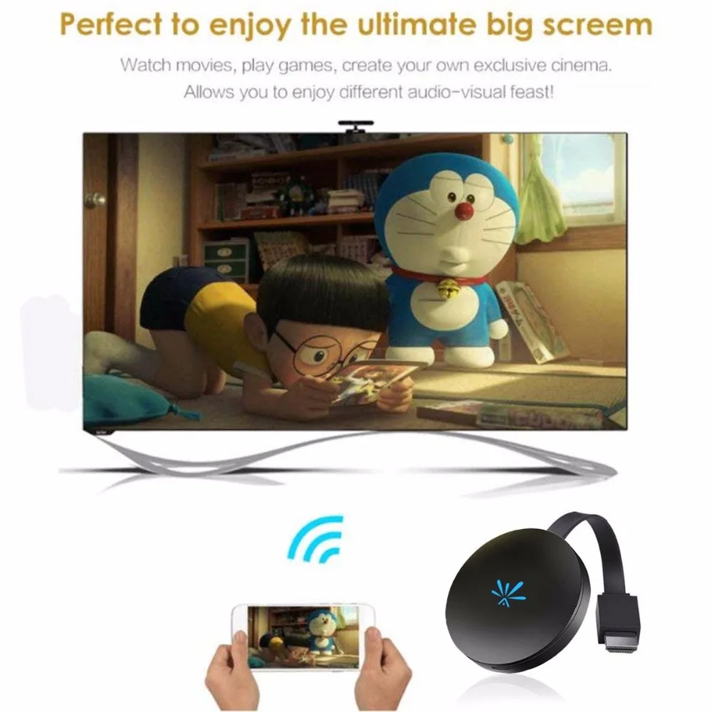 SOONHUA G6 TV Palico 2,4 GHz Video WiFi Zaslon Ključ HD Digitalni HDMI Media Video Darkice TV Dongle Sprejemnik Za Chromecast 2
