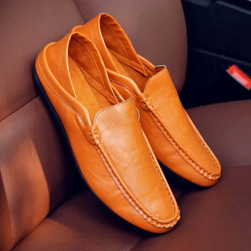 Moški Loafers Usnje 2020 Luksuzne blagovne Znamke Čevlji na Prostem Moda Črna Vožnje Čevlji Moški Zdrsne na Loafers Chaussure Homme Moccasins I