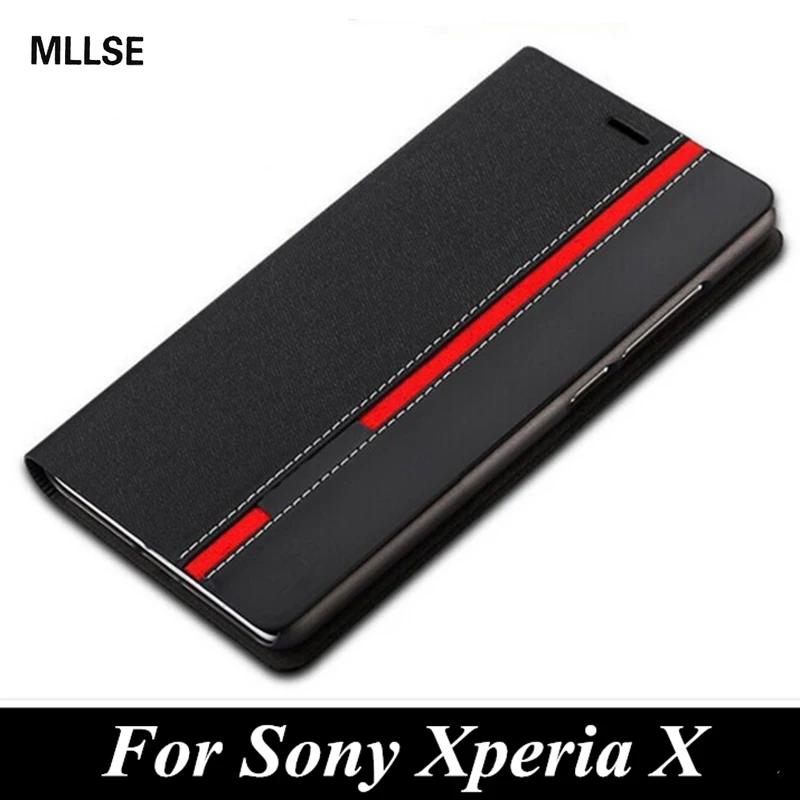 Luksuzni Denarnice Vrečko Stojalo Mešane Barve Flip PU Usnjena torbica Za Sony Xperia X/ X Kompakten / XZ /XA/XA1/XA1 Ultra/XZ1/XZ1 Kompakten