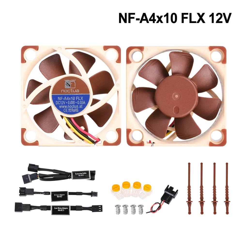 Visoka Kakovost Noctua NF-A4x10 FLX 40 mm 12V 5V 40X40X10 Hladilni Ventilator 4010 Tihi Hladilnik, Ventilator Hladilnika 3D Tiskalnik Deli za EDAJA 3