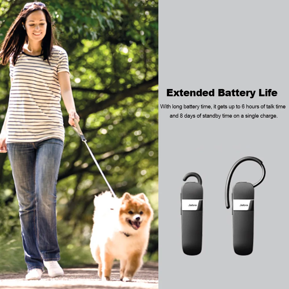 Jabra Govori 15 Uho-kljuke Brezžični Poslovnih Slušalke z Mikrofonom Slušalke Bluetooth Slušalke HD Voice Multi-point Povezave
