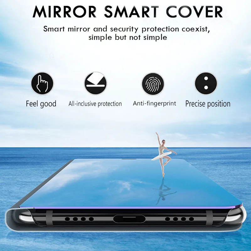 Za Xiaomi MI 10T Pro Primeru Ogledalo Flip Magnetni Hrbtni Pokrovček Xaomi Xiomi Mi10T 10TPro 10 T 5G Stojala za Knjige Telefon Coque Fundas
