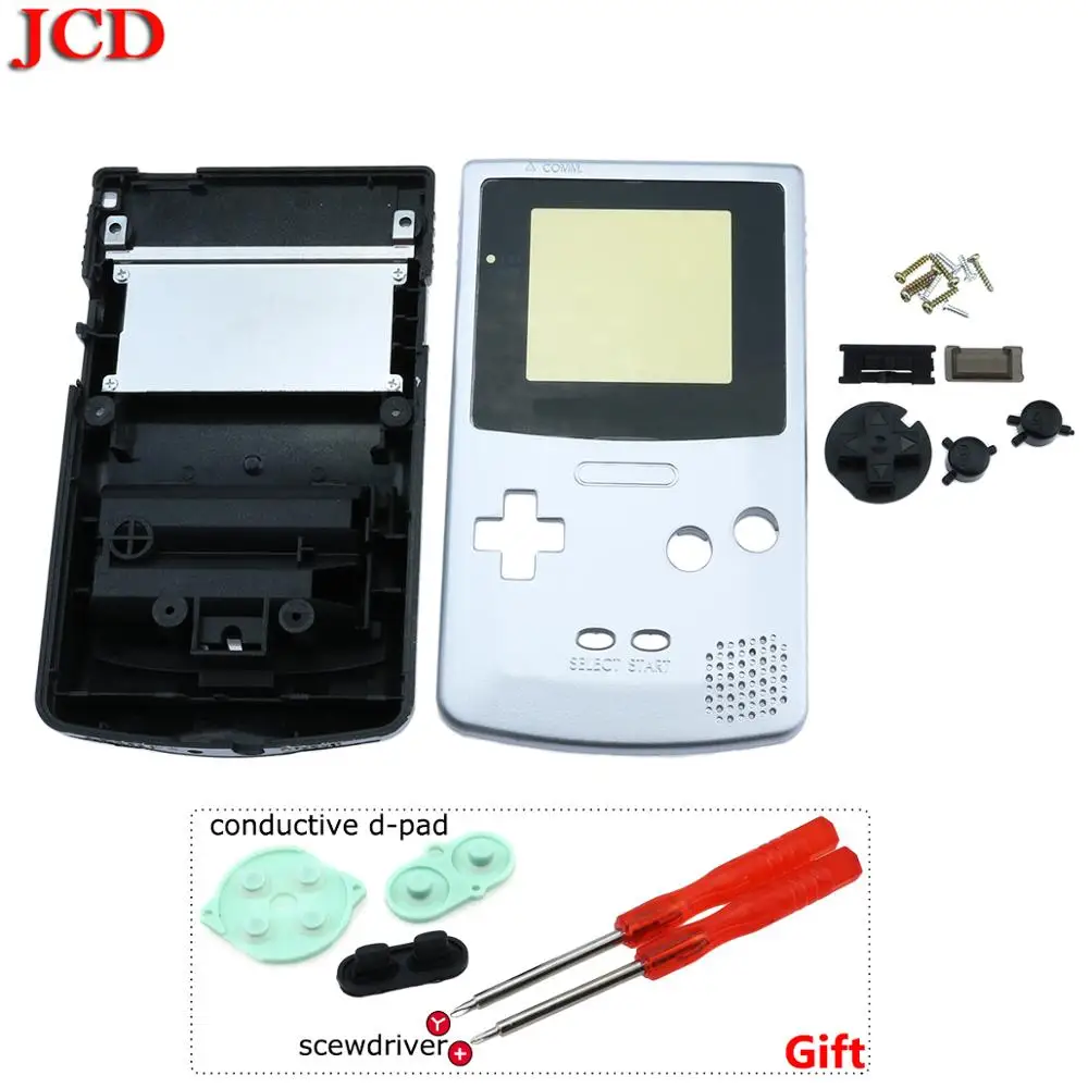 JCD Novo Kritje za Gameboy Color Celotno Ohišje Lupino Kritje za Nintendo Popravila Del Stanovanj Lupini Paket za GB Cconductive d-pad