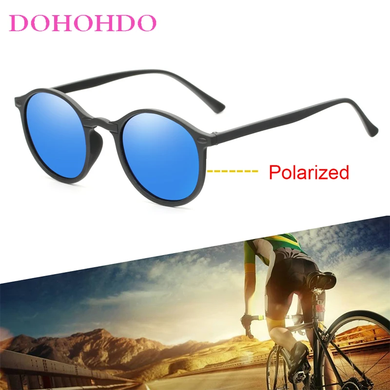 DOHOHDO Nove Ženske Krog Polarizirana sončna Očala Retro Vintage Vožnje Steampunk Očala Moški Mala sončna Očala Gafas Ciclismo UV400