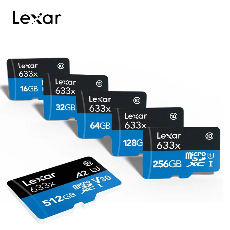 2019 Lexar Dropshipping Memory Card 16gb 32gb 64gb 128gb 256gb 512gb microSD, SDHC/SDXC Class10 95MB/S TF Flash carte micro SD