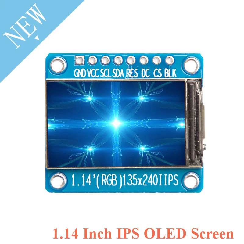 1.14 Palčni IPS OLED Zaslon Modul LCD Zaslon 135*240 RGB TFT za Arduino ST7789 LCD Odbor SPI Barvno HD OLED 8pin DIY