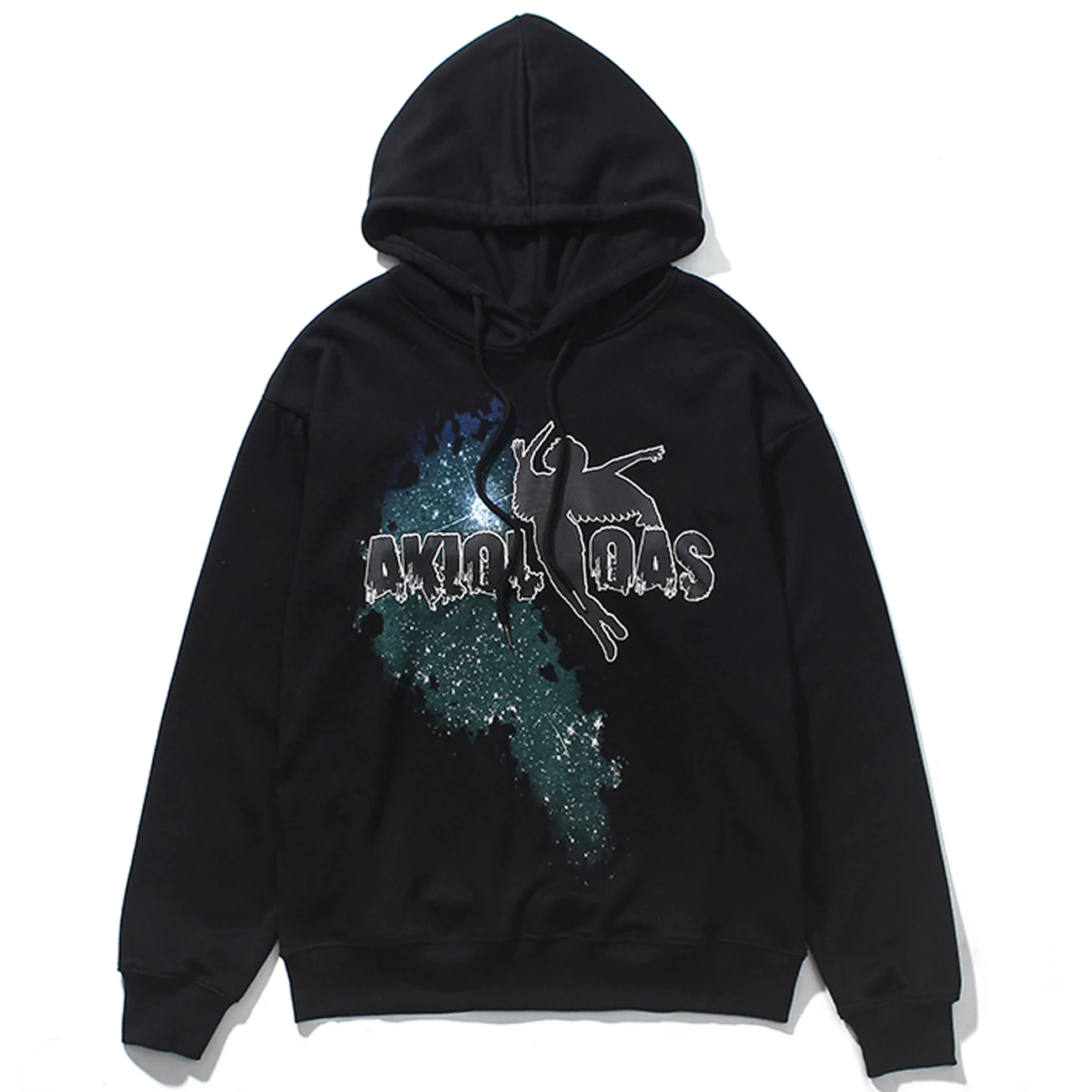 Hip Hop Črni Bombaž Ulične pulover s kapuco za Moške Jopice Jeseni Retro vzorec Tiskanja Hoodie Puloverji Harajuku Sweatshirts