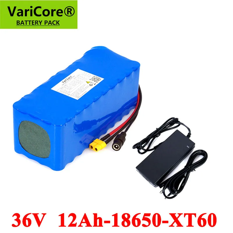 VariCore 36V 12Ah 18650 Li ionska Baterija Bilance avto, motorno kolo, Električni Avto, Kolo Skuter z BMS+ 42v 2A Polnilec