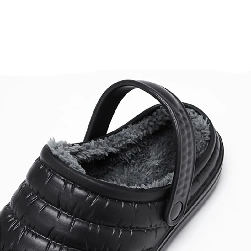 Fotwear Zimske Moške Copate Plus Velikost Mens Strani Toplo Samta Notranji Čevlji Nepremočljiva Moških Zimskih Čevljev Non-slip Copate Doma