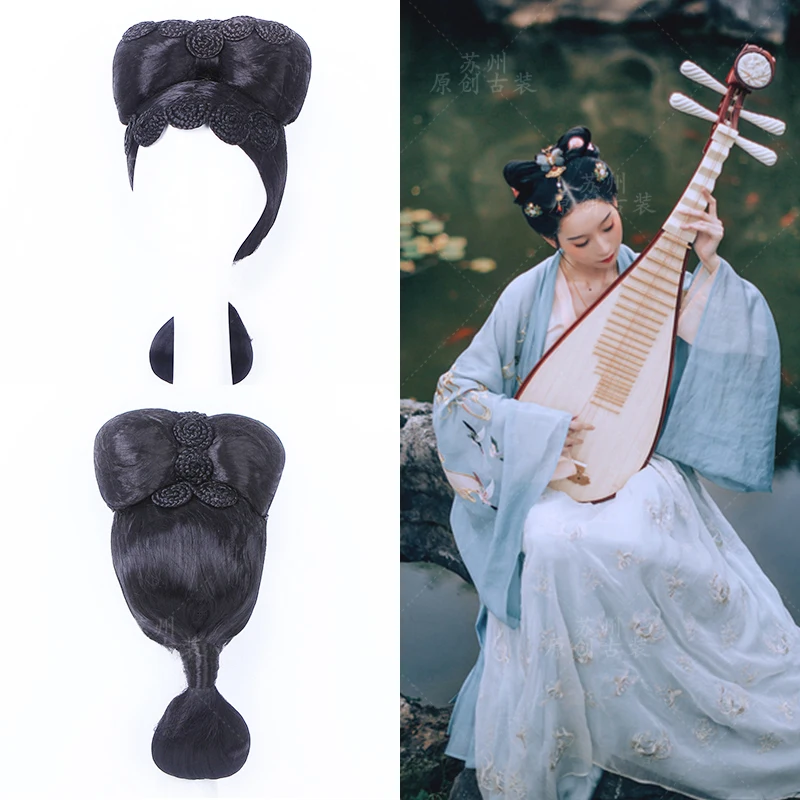 Starodavne Kitajske Meč Lady Polno Dolge Lase lasuljo za Fazo izvedbe ali Cosplay TV Predvajaj Legende DUGU Lase, Lasulje