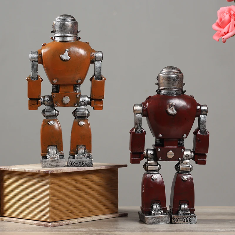 Ustvarjalne Retro Strojev za Industrijo Železa Človek Robot Obesek Home Particijo Vina Kabineta, Študija Okraski Robot model številke obrti