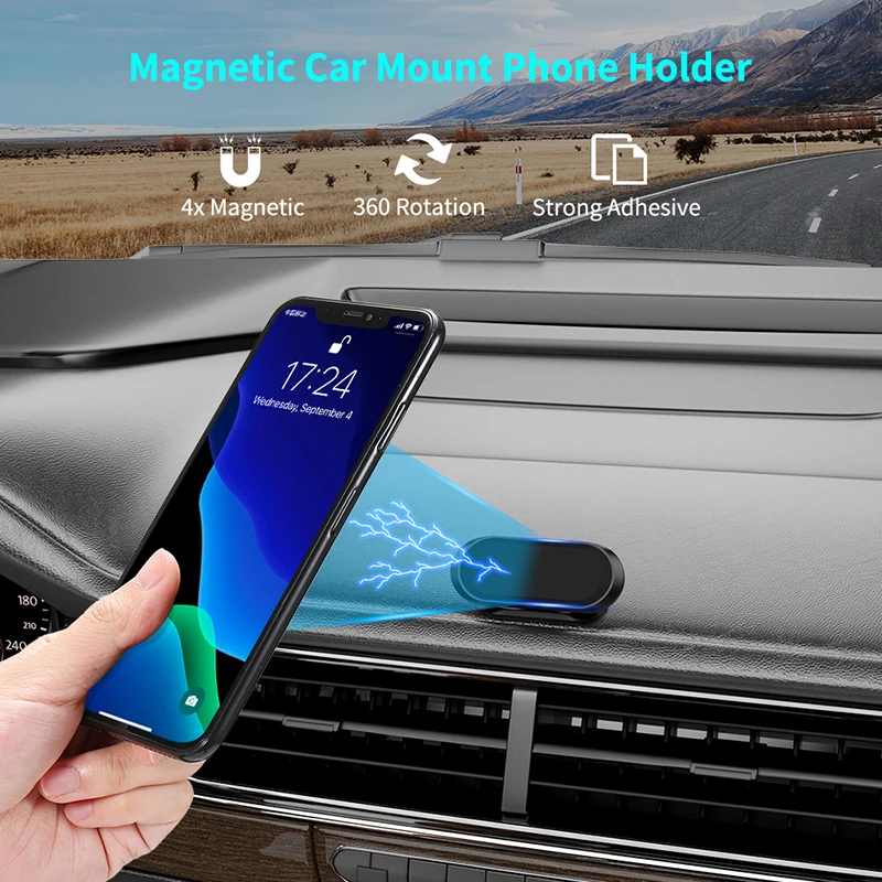 Oppselve 360 Magnetna Avto Nosilec za Telefon, ki Stojijo v Avto za iPhone Huawei Mount Magnet Mobilni Mobilni Telefon Steno nočni omarici Podporo GPS
