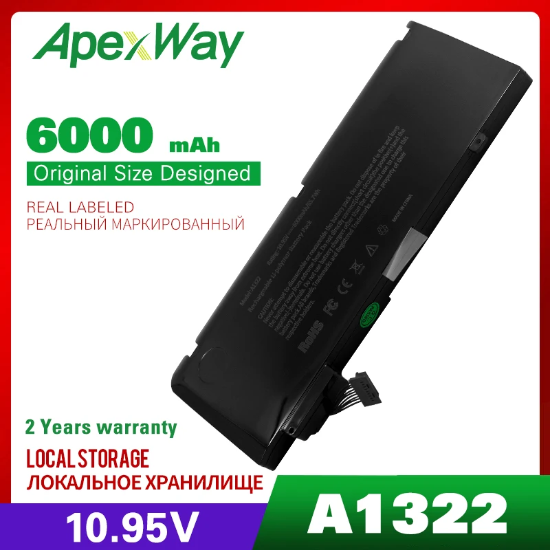 Apexway 65.7 Wh Laptop Baterije A1322 Za Apple MacBook Pro 13 