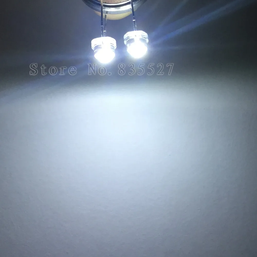 1000pcs/veliko 5MM F5 bela 1600 - 2000MCD slamnik LED lučka kroglice super svetla LED-Light-emitting diode (led) za DIY luči