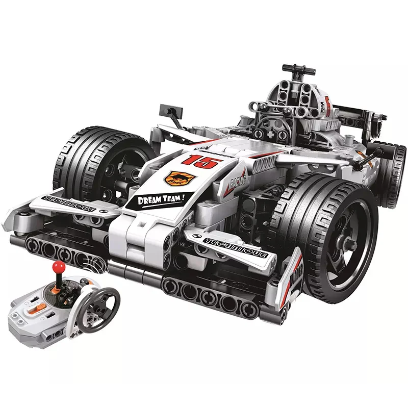MOC F1 Racing Car Racer Tehnika Nadzor 2,4 GHz Tehnika Motornih Polje gradniki Električnega Opeke Igrače Darilo Za Otroke