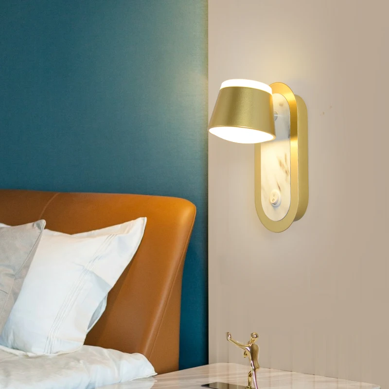 Preprost Nordijska LED Stenske Luči Za Kavč v Ozadju Stene Svetlobe Oltarja Postelji Stopnišče Villa Jedilnico Razsvetljave v Zaprtih prostorih Napeljave