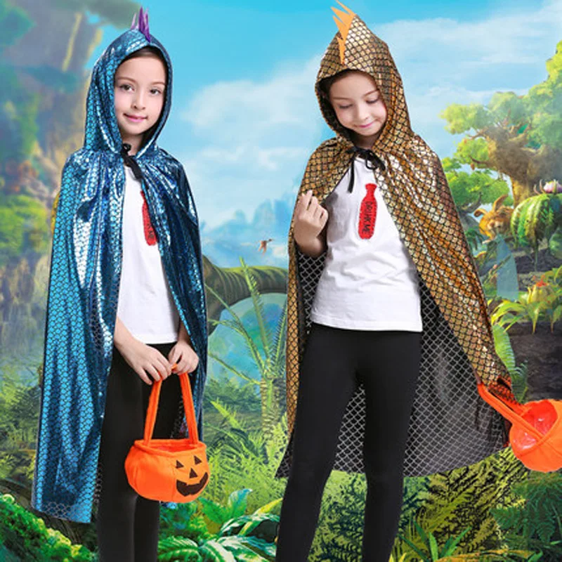 2020 otroke vlogo igra halloween kostumi dinozaver plašč, cosplay stranka fant dekle dinozaver hooded plašč zahvalni kostum
