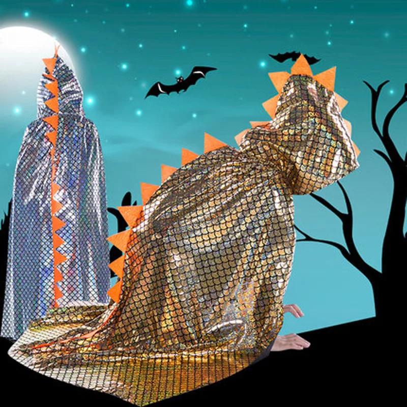 2020 otroke vlogo igra halloween kostumi dinozaver plašč, cosplay stranka fant dekle dinozaver hooded plašč zahvalni kostum