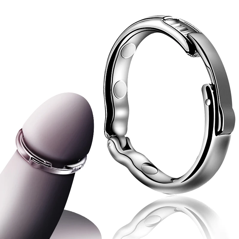 2 Dia za izberite nastavljiv 5 velikost Magnetnega fizioterapija kovin V tip Obrezovanje erekcije penisa petelin Obroč Sex Igrača za moške