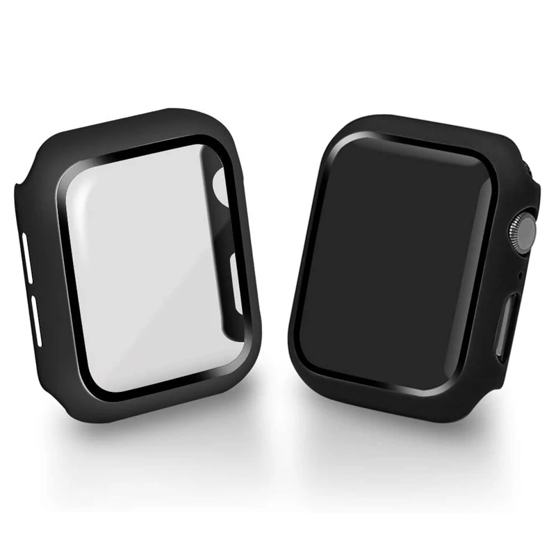Primeru Cover za Apple ura Zapestnica Kaljeno Steklo za IWatch za Apple Watch 4/5/6