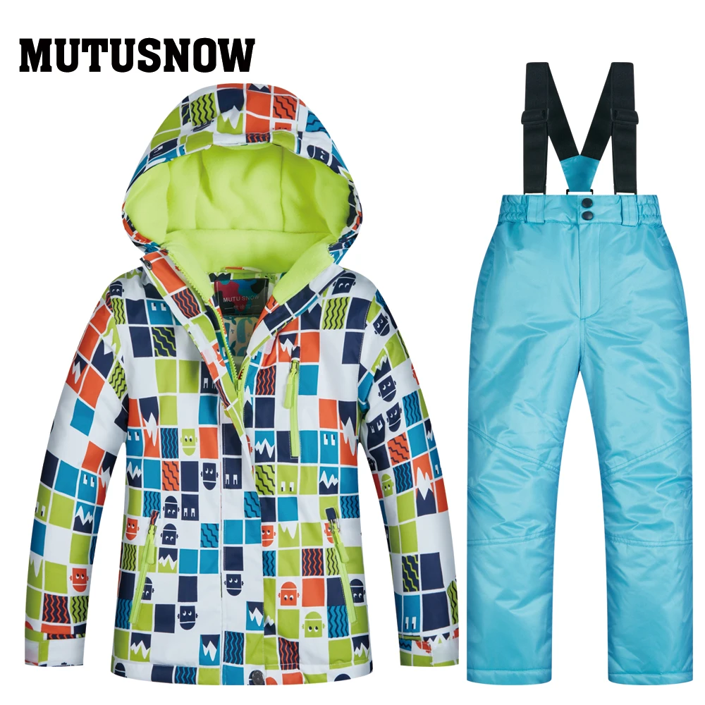 2020 Smučarsko Obleko otroških blagovnih Znamk, Visoke Kakovosti Skiwear Nepremočljiva, Windproof Dekleta Fantje Sneg Hlače Toplo Otrok Pozimi Snowboard Obleko